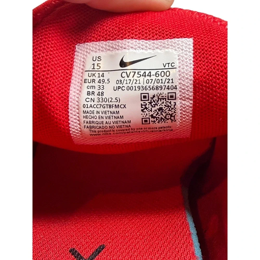 Nike Air Max 270 Mens Size 15 Red CV7544-600 Triple Red Mesh Sneakers